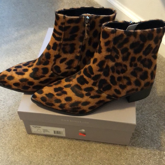 Leopard Print Ankle Boots - Picture 3 of 8